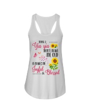 BEING A yia yia Ladies Flowy Tank thumbnail