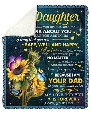 My Love For U Is Forever Sunflower Dad To Daughter Sherpa Fleece Blanket tile