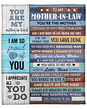 You Are The Mother I Received To Mother-In-Law Fleece Blanket - 50" x 60" front