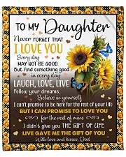 Never Forget That I Love U Dad To Daughter Fleece Blanket - 50" x 60" front