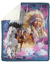 Native American Sherpa Fleece Blanket tile