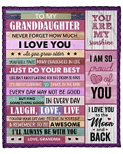 Never Forget How Much I Love U GM To GD Fleece Blanket - 50" x 60" front
