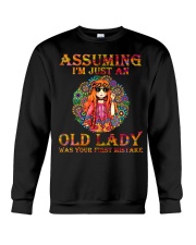 Assuming Im Just An Old Lady Hippie Crewneck Sweatshirt tile