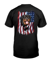 Rottweiler Flag Classic T-Shirt back