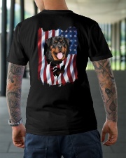 Rottweiler Flag Classic T-Shirt lifestyle-mens-crewneck-back-3