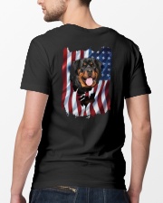 Rottweiler Flag Classic T-Shirt lifestyle-mens-crewneck-back-5