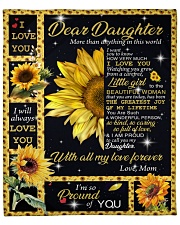 More Than Anything In This World Mom To Daughter Fleece Blanket - 50" x 60" front