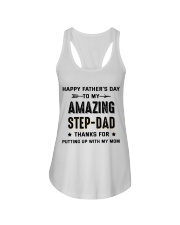 Happy Father's Day To My Amazing Step-Dad Ladies Flowy Tank thumbnail