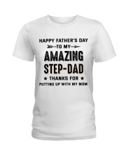 Happy Father's Day To My Amazing Step-Dad Ladies T-Shirt thumbnail