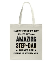 Happy Father's Day To My Amazing Step-Dad Tote Bag thumbnail