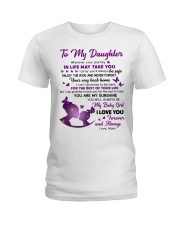 Wherever Your Journey In Life Mom To Daughter Ladies T-Shirt tile