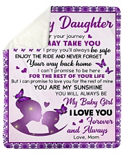 Wherever Your Journey In Life Mom To Daughter Sherpa Fleece Blanket tile