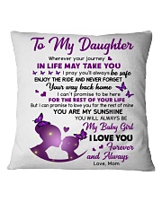 Wherever Your Journey In Life Mom To Daughter Square Pillowcase tile