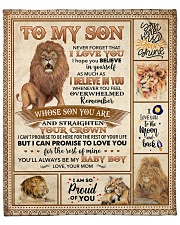 Lion-Im So Proud Of U - Mom-To-Son Fleece Blanket - 50" x 60" front