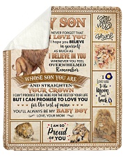 Lion-Im So Proud Of U - Mom-To-Son Sherpa Fleece Blanket tile