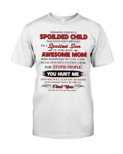 Thinking I'm Just A Spoiled Child - Mom To Son Premium Fit Mens Tee tile
