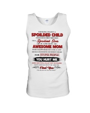 Thinking I'm Just A Spoiled Child - Mom To Son Unisex Tank tile