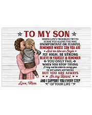 When Life's Troubles Try To Scare You Mom To Son Horizontal Poster tile