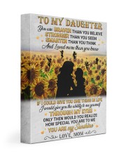 You Are Braver Than You Believe Mom To Daughter 11x14 Gallery Wrapped Canvas Prints front