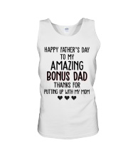 Happy Father's Day to my Amazing Bonus dad Unisex Tank thumbnail