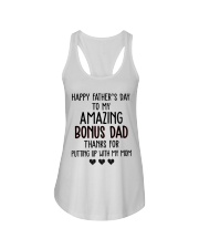 Happy Father's Day to my Amazing Bonus dad Ladies Flowy Tank thumbnail