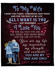 To My Wife You Are My One And Only Fleece Blanket - 50" x 60" front