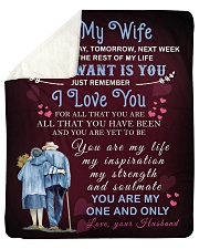 To My Wife You Are My One And Only Sherpa Fleece Blanket - 50" x 60" thumbnail