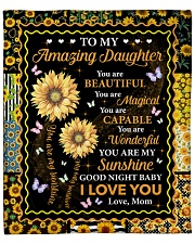 You Are Beautiful Magical Capable Mom To Daughter Fleece Blanket - 50" x 60" front
