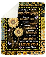 You Are Beautiful Magical Capable Mom To Daughter Sherpa Fleece Blanket - 50" x 60" thumbnail