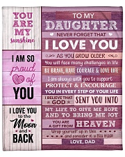 You Are My Sunshine - Dad-To-Daughter Fleece Blanket - 50" x 60" front