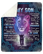 Never Forget That I Love U Lion Mom To Son Sherpa Fleece Blanket tile