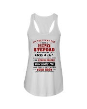 I'm The Lucky One I Have A Crazy Stepdad Ladies Flowy Tank thumbnail