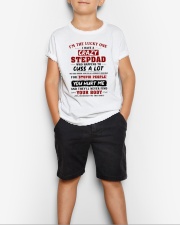I'm The Lucky One I Have A Crazy Stepdad Youth T-Shirt lifestyle-youth-tshirt-front-1