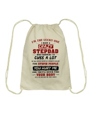 I'm The Lucky One I Have A Crazy Stepdad Drawstring Bag thumbnail