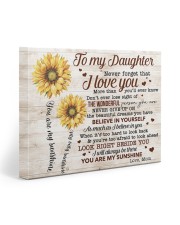 Never Forget That I Love You Mom To Daughter 20x16 Gallery Wrapped Canvas Prints front