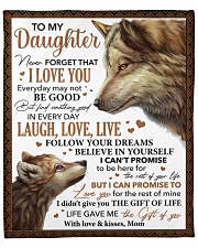 Never Forget That I Love U Wolf Mom To Daughter Fleece Blanket - 50" x 60" front