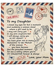 I Close My Eyes For But A Moment Mom To Daughter Fleece Blanket - 50" x 60" front
