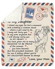 I Close My Eyes For But A Moment Mom To Daughter Sherpa Fleece Blanket tile