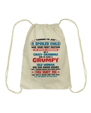 I'm Spoiled Grandson Of A Crazy Grandma Drawstring Bag thumbnail
