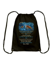 Daughter Turtle I'll Always Carry You In My Heart Drawstring Bag tile