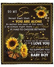 Never feel that U r alone Mom-to-Son Fleece Blanket - 50" x 60" front