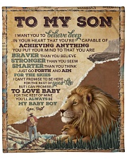 Want U To Believe Deep In Your Heart Dad To Son Fleece Blanket - 50" x 60" front