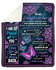 I Did Not Get To Choose You To Daughter-In-Law Sherpa Fleece Blanket tile