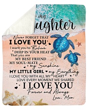 Never Forget That ILoveU-Turtle - Mom-To-Daughter Sherpa Fleece Blanket tile