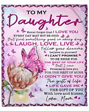 Never Forget That I Love U Mom To Daughter Fleece Blanket - 50" x 60" front