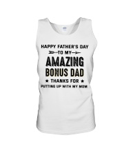 Happy Father's Day To My Amazing Bonus Dad Unisex Tank thumbnail
