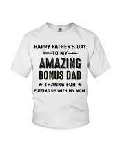 Happy Father's Day To My Amazing Bonus Dad Youth T-Shirt thumbnail
