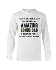 Happy Father's Day To My Amazing Bonus Dad Long Sleeve Tee thumbnail