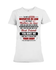 I'm Not Pefect DIl But Crazy MIL Loves Me Premium Fit Ladies Tee thumbnail