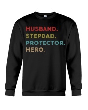 Husband Stepdad Protector Hero Crewneck Sweatshirt thumbnail